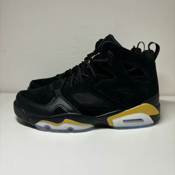 NEW AIR JORDAN Flight Club 91 Black Metallic Gold Mens Size